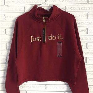 Nike Loose Fit Crop Sweatshirt Long Sleeve